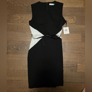 Calvin Klein Sleeveless Dress with Belt